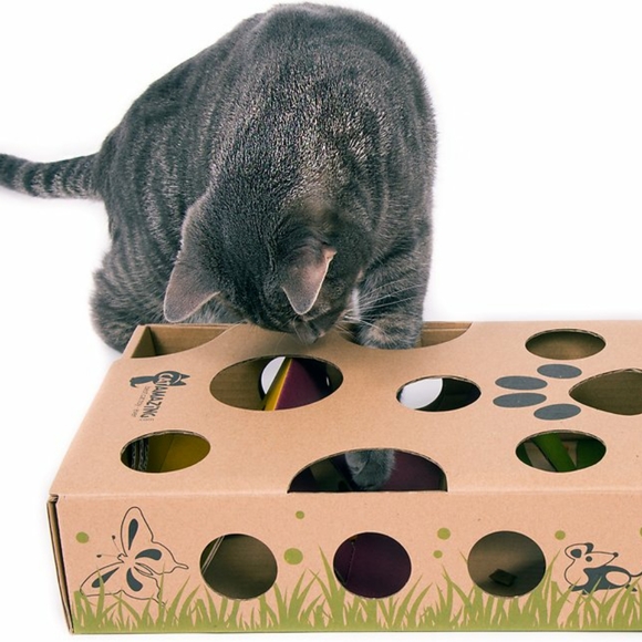 Classic Interactive Cat Toy Treat Maze Puzzle - Picture 3 of 4
